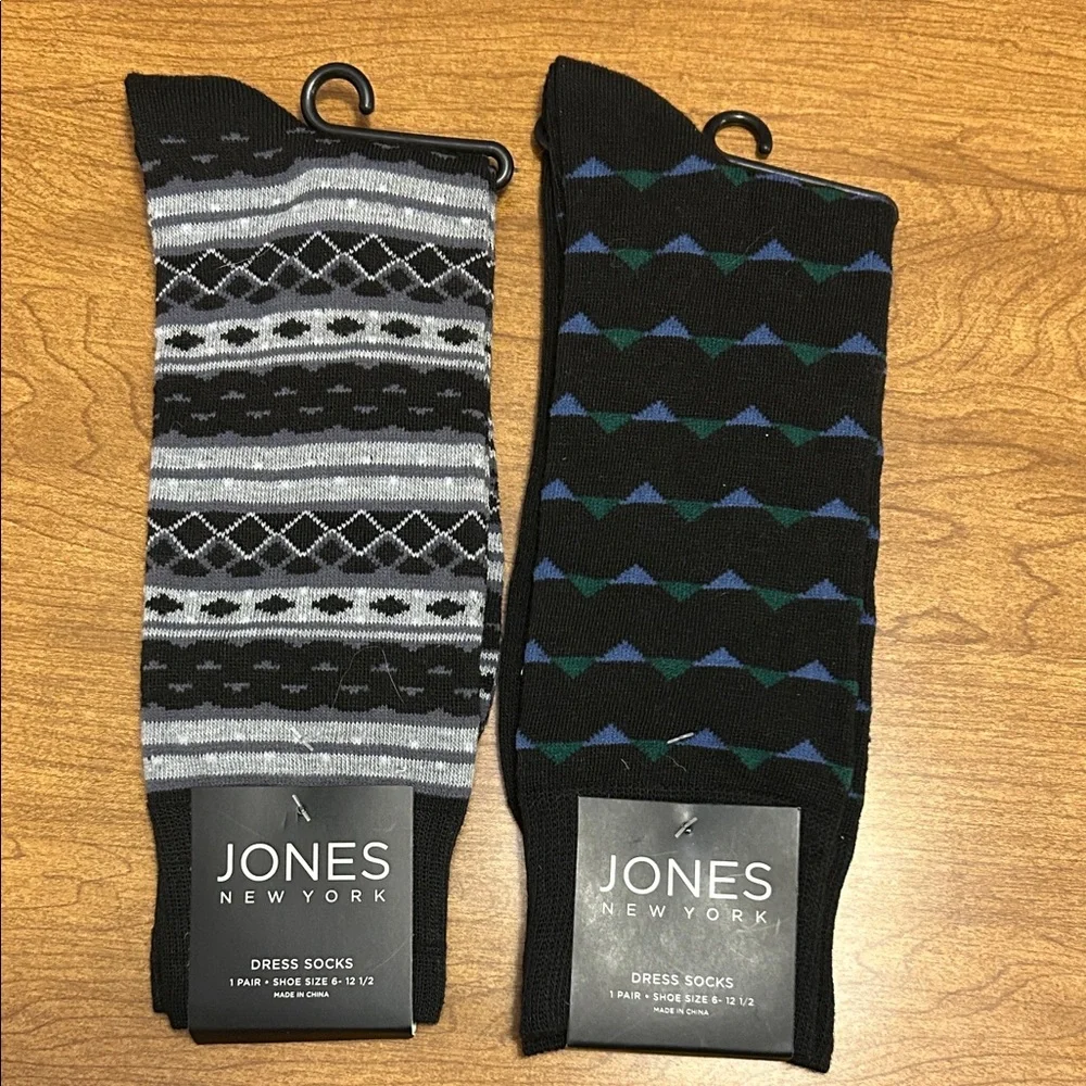 Jones New York Men's Patterned Dress Socks